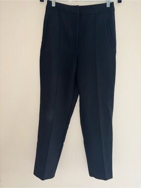 Zara Black Waistband Detail Trousers